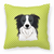 Carolines Treasures Dog Face Checkerboard Design Fabric Decorative Pillow, 14x14 Inches, Polyester, cheerful, vibrant