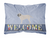 Welcome Dog Art Canvas Fabric Decorative Pillow - 638508702524