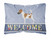 Welcome Dog Art Canvas Fabric Decorative Pillow Style 2 - 638508980816