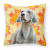 Fall Design with Dog Fabric Decorative Pillow - 652259220632