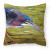 Carolines Treasures Bird Painting Fabric Decorative Pillow, 14x14 Inches, Polyester, soft, bright