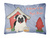 Carolines Treasures Dog House Collection Canvas Fabric Decorative Pillow, 12x16 Inches                                              