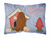Carolines Treasures, Inc Dog House Collection Canvas Fabric Decorative Pillow, 12x16 Inches, Canvas Material
