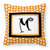 Monogram Letter Fabric Decorative Pillow - 705332249546