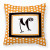 Monogram Letter Fabric Decorative Pillow - 705332249546