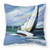 Caroline's Treasures Sailboats Painting Fabric Decorative Pillow, 14x14 Inches, soft, cheerful