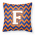 Letter Chevron Fabric Decorative Pillow - 638508320797