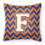 Letter Chevron Fabric Decorative Pillow - 638508320797