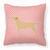 Dog Profile Checkerboard Design Fabric Decorative Pillow - 638508510808