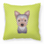 Dog Face Checkerboard Design Fabric Decorative Pillow - 615872897599