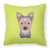 Dog Face Checkerboard Design Fabric Decorative Pillow - 615872897599