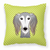 Carolines Treasures Dog Face Checkerboard Design Fabric Decorative Pillow, 14x14 Inches, Polyester, soft, comfy