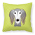 Carolines Treasures Dog Face Checkerboard Design Fabric Decorative Pillow, 14x14 Inches, Polyester, soft, comfy