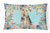 Carolines Treasures Dog Art Canvas Fabric Decorative Pillow, 12x16 Inches, Outdoor Use