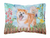 Spring Dog Art Canvas Fabric Decorative Pillow - 652259183111