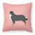 Dog Profile Checkerboard Design Fabric Decorative Pillow - 638508511027