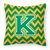Letter Chevron Fabric Decorative Pillow - 638508320582
