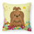 Easter Eggs Design Dog Art Fabric Decorative Pillow - 638508768179