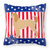 USA Patriotic With Dog Fabric Decorative Pillow - 638508513892