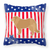 USA Design with Dog Fabric Decorative Pillow - 638508509086
