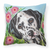 Carolines Treasures Dog Painting Fabric Decorative Pillow, 14x14 Inches, Polyester Cozy