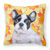 Dog With Fall Design Fabric Decorative Pillow - 652259224470