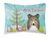 Carolines Treasures Christmas Tree and Dog Canvas Fabric Decorative Pillow, Multi-Color, 12x16 Inches Vibrant