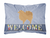 Welcome Dog Art Canvas Fabric Decorative Pillow - 638508702388