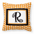 Monogram Letter Fabric Decorative Pillow - 705332249591