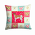 Caroline's Treasures Love Design with Dog Fabric Decorative Pillow, 14x14 Inches, Soft Stylish