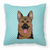 Carolines Treasures, Inc Checkerboard Print With Dog Fabric Decorative Pillow, 18x18 Inches, Polyester, comfy, cheerful