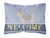 Welcome Dog Art Canvas Fabric Decorative Pillow Style 2 - 638508981097