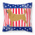 USA Design with Dog Fabric Decorative Pillow - 638508508676