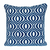 Parkland Collection Transitional Geometric Blue Square 20" x 20" Pillow - 025773021700