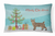 Cat Art/Merry Christmas Canvas Fabric Decorative Pillow - 194030398081