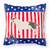 USA Patriotic With Dog Fabric Decorative Pillow - 638508514615
