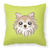 Dog Face Checkerboard Design Fabric Decorative Pillow - 615872897780