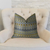 Plutus Blue Wynne Blue Navy and Yellow Handmade Luxury Pillow - 663701014679