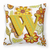 Carolines Treasures Monogram Letter Floral Fabric Decorative Pillow, 14 Inch, soft, comfy