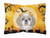 Carolines Treasures Halloween Dog Art Canvas Fabric Decorative Pillow, 12x16 Inches, Polyester Blend, Durable