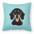 Carolines Treasures Dog Face Checkerboard Design Fabric Decorative Pillow, 14x14 Inches, durable, cozy