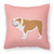 Dog Profile Checkerboard Design Fabric Decorative Pillow - 638508511454