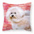 Dog With Love Stripes Fabric Decorative Pillow - 652259222681