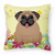 Easter Eggs With Dog Fabric Decorative Pillow - 638508768773
