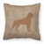 Carolines Treasures, Inc Dog Breed Burlap Fabric Decorative Pillow, Blue, 18x18 Inches Luxury Throw Pillow