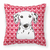 Love Design with Dog Fabric Decorative Pillow - 638508676009