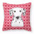 Love Design with Dog Fabric Decorative Pillow - 638508676009