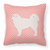 Dog Profile Checkerboard Design Fabric Decorative Pillow - 638508511102