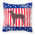 USA Design with Dog Fabric Decorative Pillow - 638508508843