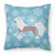 Winter Snowflake Dog Profile Art Fabric Decorative Pillow - 638508510266